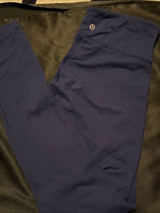 lululemon athletica Pants - lululemon athletica Deep Navy High-Rise Leggings size 6 30in inseam